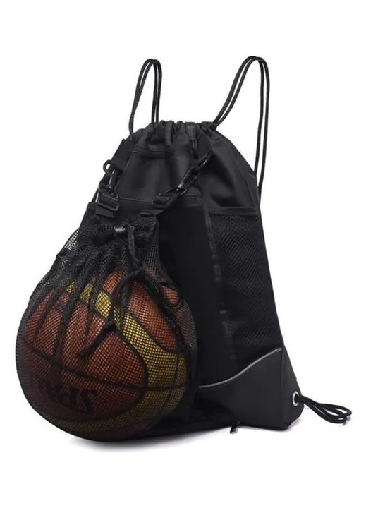 Fekete multifunkcionális sporttáska 50x30x25cm szett