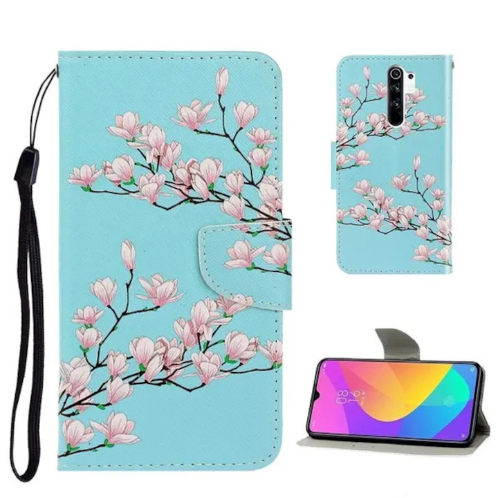 Husa telefon, Xiaomi Redmi 9, imprimeu, albastru, 85g