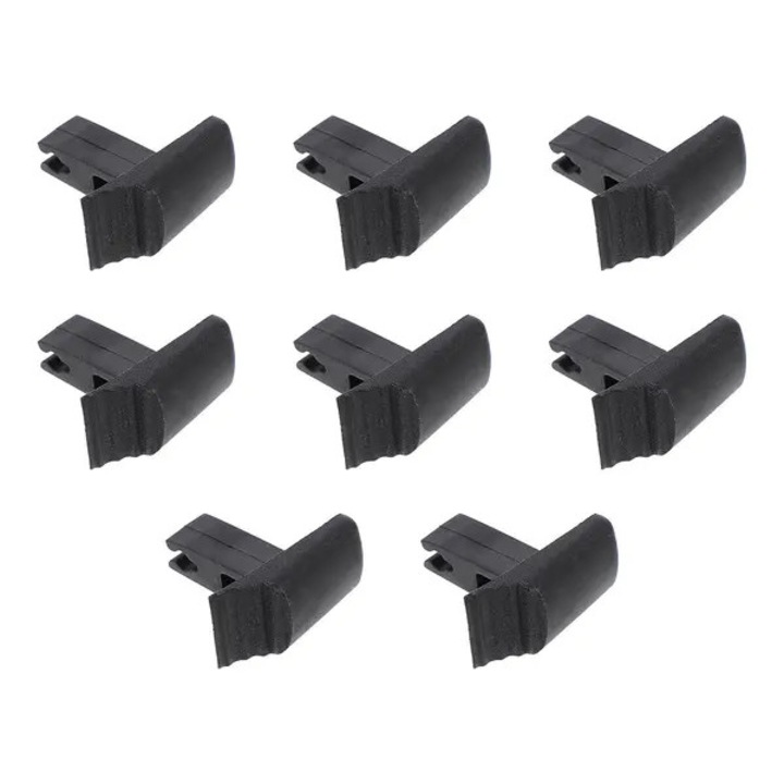 Set 8 intrerupatoare trepte, plastic, negru, 3,10x3,00x1,50cm, pentru scara telescopica