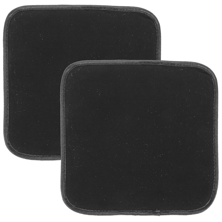 2 db mikroszálas bowling törölköző szett, fekete, 21.2x20.5x1 cm