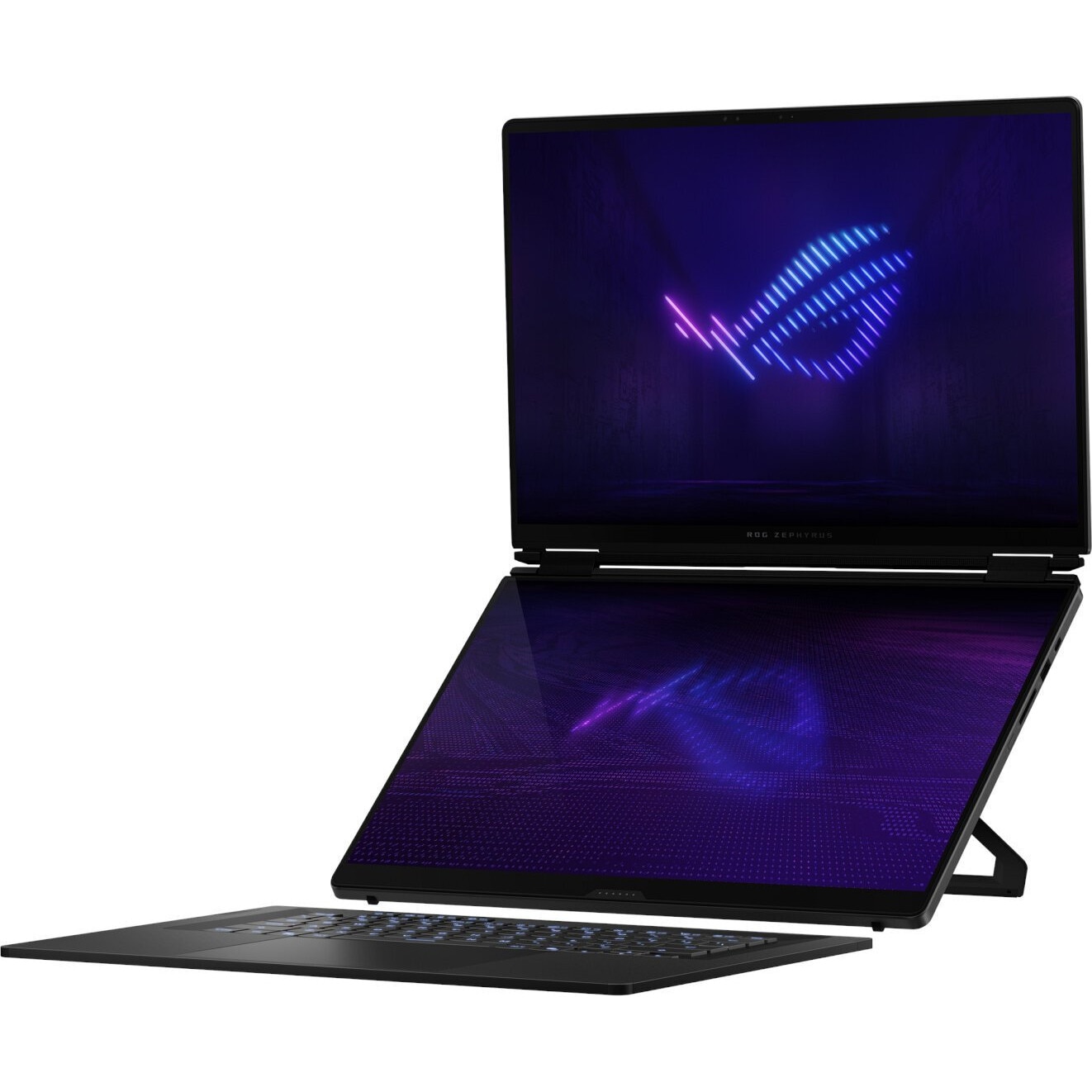 Laptop ASUS ROG Zephyrus Duo 16, 16" 3K Touchscreen, Intel® Core™ Ultra 9 386H pana la 4.9 GHz, 32 GB RAM LPDDR5x 8533, 2 TB SSD, NVIDIA® GeForce® RTX 5090 24 GB, Windows 11 Pro, Stellar Grey 2 TB