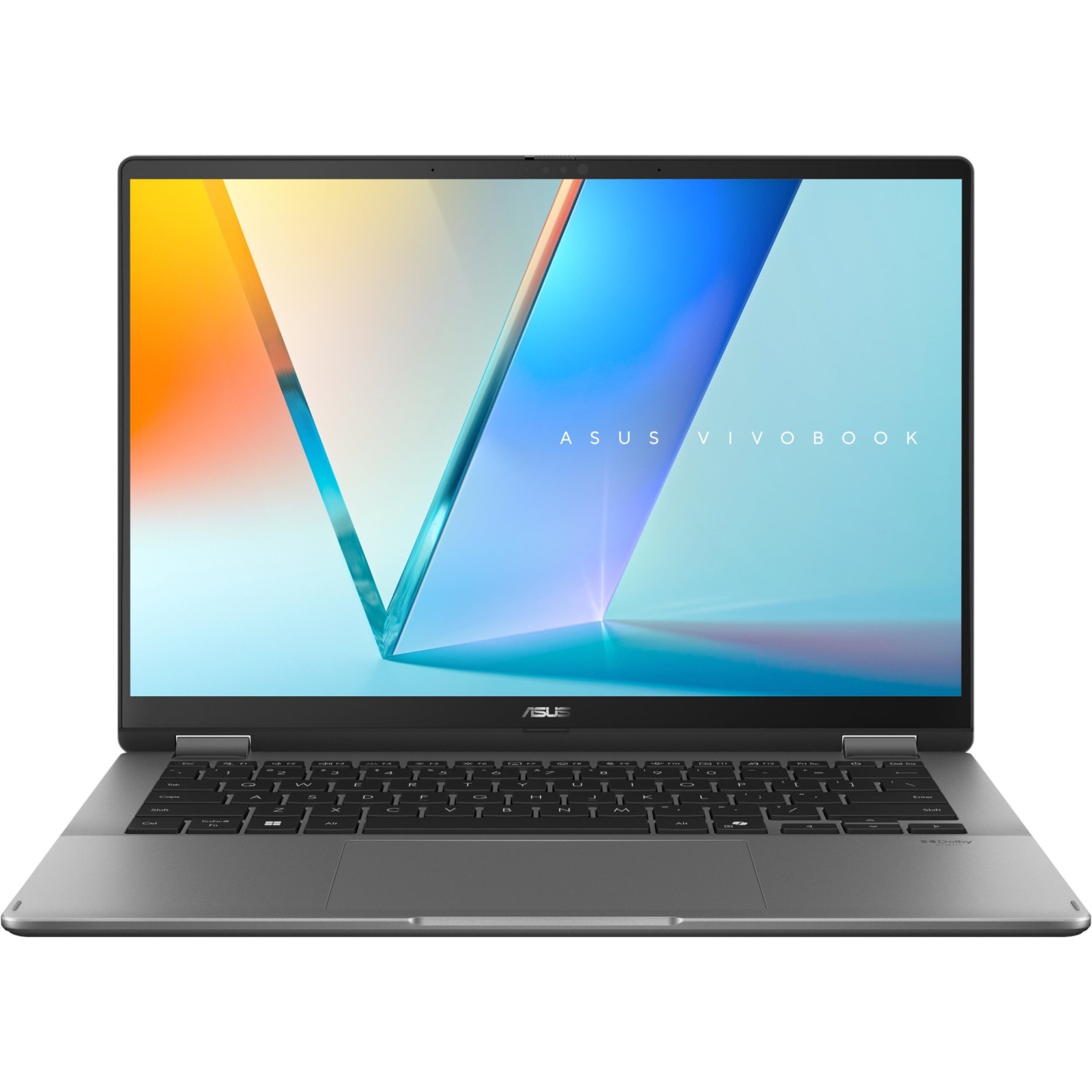Laptop ASUS Vivobook 14 Flip, 14" WUXGA Touchscreen, Intel® Core™ Ultra 5 226V pana la 4.5 GHz, 16 GB RAM LPDDR5x, 512 GB SSD, Windows 11 Home, Matte Grey 512 GB