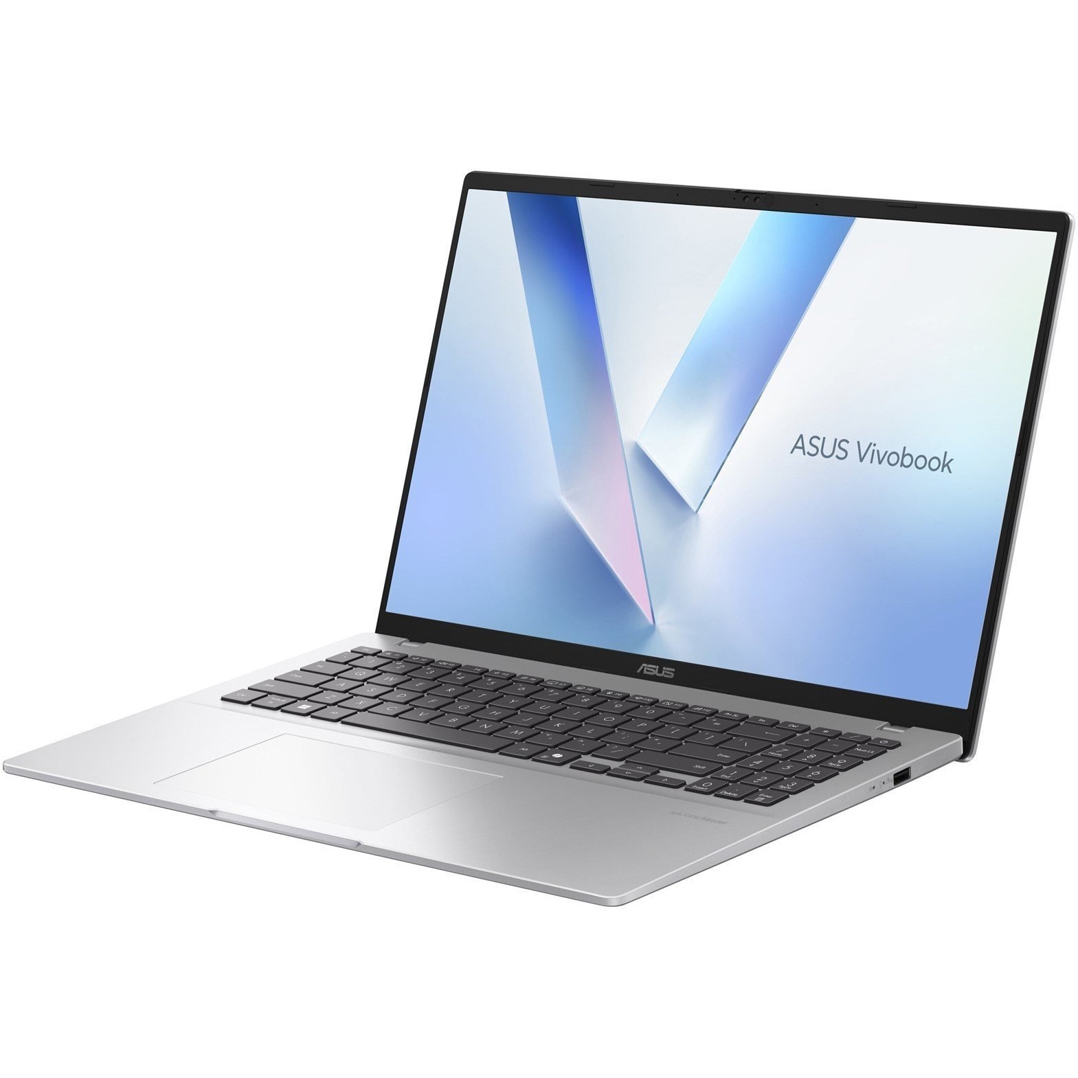 Laptop ASUS VivoBook 16, 16" WUXGA, Intel® Core™ Ultra 5 325 pana la 4.5 GHz, 16 GB RAM DDR5, 512 GB SSD, Intel® Graphics, Windows 11 Home, Cool Silver 512 GB