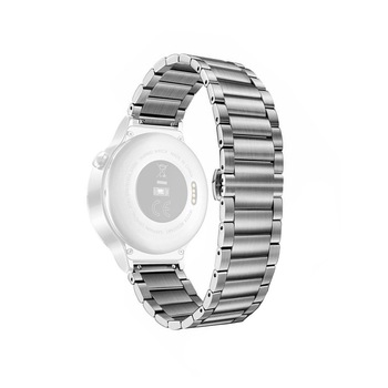 Curea metalica argintie compatibila cu Huawei Watch W1+doua telescoape Quick Release incluse in pachet, prindere tip fluture,latime prindere 18mm,latime curea 22mm Curea metalica argintie compatibila cu Huawei Watch W1+doua telescoape Quick Release incluse in pachet, prindere tip fluture,latime prindere 18mm,latime curea 22mm
