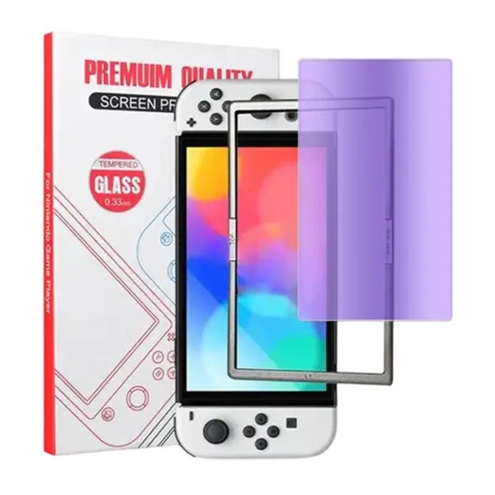 Защитно фолио за OLED екран, стомана, самовъзстановяващо се, Nintendo Switch, 7 инча