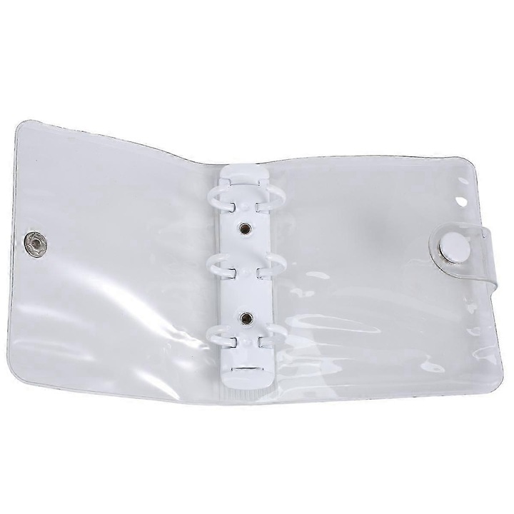 Mini határidőnapló szett kiegészítőkkel, átlátszó PVC, 105x90mm