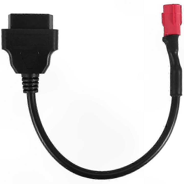 Адаптер OBD за диагностика на мотоциклети, черен, ABS, компактен