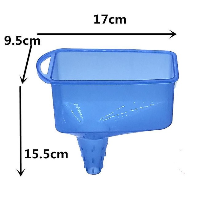 Palnie plastic, 17x9.5x15.5cm, capacitate mare, culoare alba