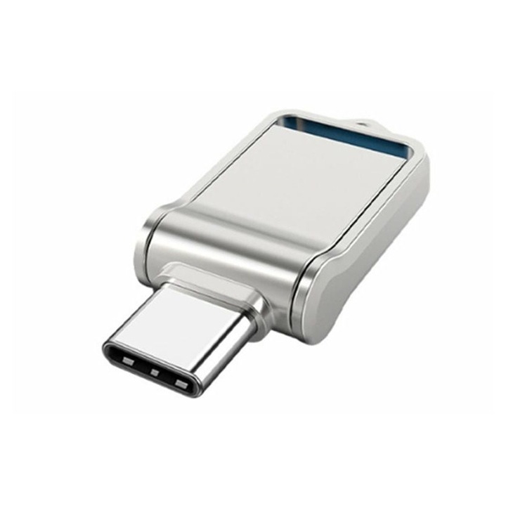 USB Type-C memória 64GB fém ezüst 32.5x15.2x6.4mm