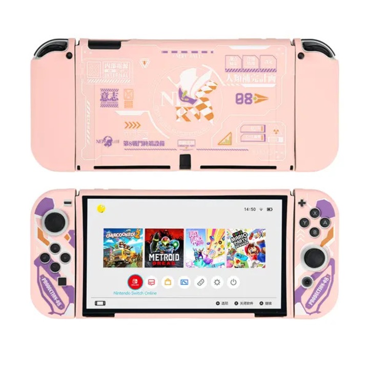 Ултратънък TPU защитен калъф за Nintendo Switch OLED, черен