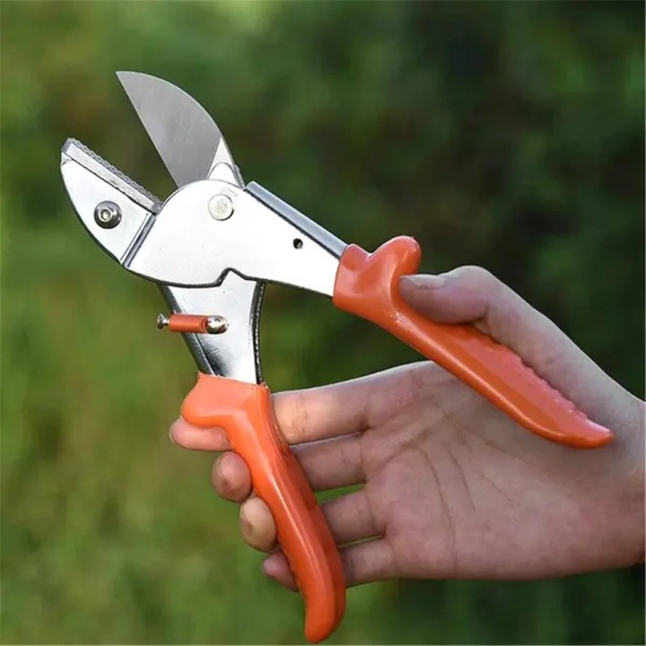 Kerti olló, 17,5 cm, acél, narancssárga, ergonomikus fogantyú