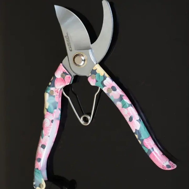 Ergonomikus, könnyű kerti metszőolló, vágáshoz, zöld, 20cm