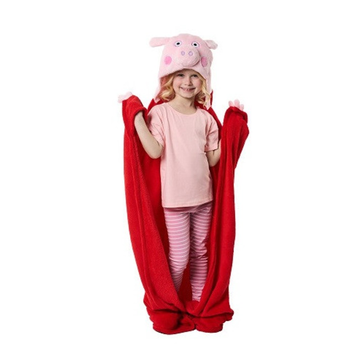 Peppa Malac 3D Coral fleece takaró 110x140cm vastag puha prémium anyagból