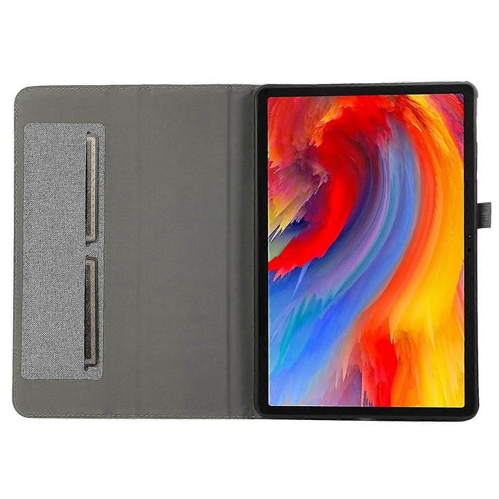 PU bőr tablet tok állvány funkcióval Lenovo Tab M11 szürke