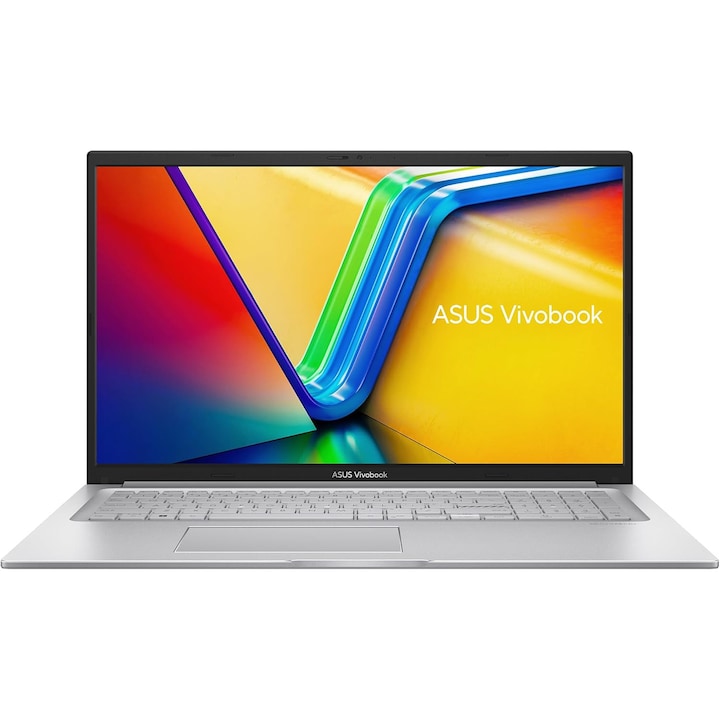 Laptop ASUS Vivobook 17 X1704VA-AU907W, 17.3", Intel Core 7 150U, 16 GB RAM, 512 GB SSD, Intel Graphics, Windows 11 Home, Cool Silver