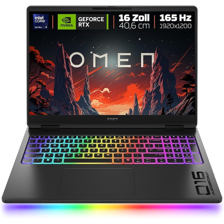 Laptop Gaming HP OMEN MAX 16 B9EM7EA, 16", Intel Core Ultra 9 275HX, NVIDIA GeForce RTX 5080 16 GB, 32 GB DDR5, 1 TB SSD, Windows 11 Home, Shadow Black