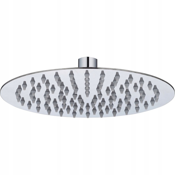 Cap de dus rotund Sanlight 20x20cm inox cromat slim