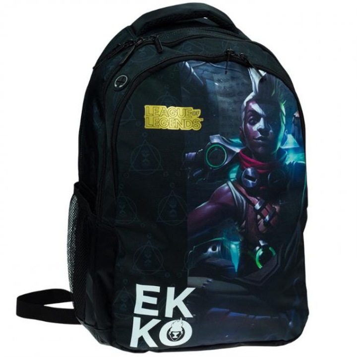 League of Legends Ekko hátizsák, 27L, fekete, 46x35x20cm