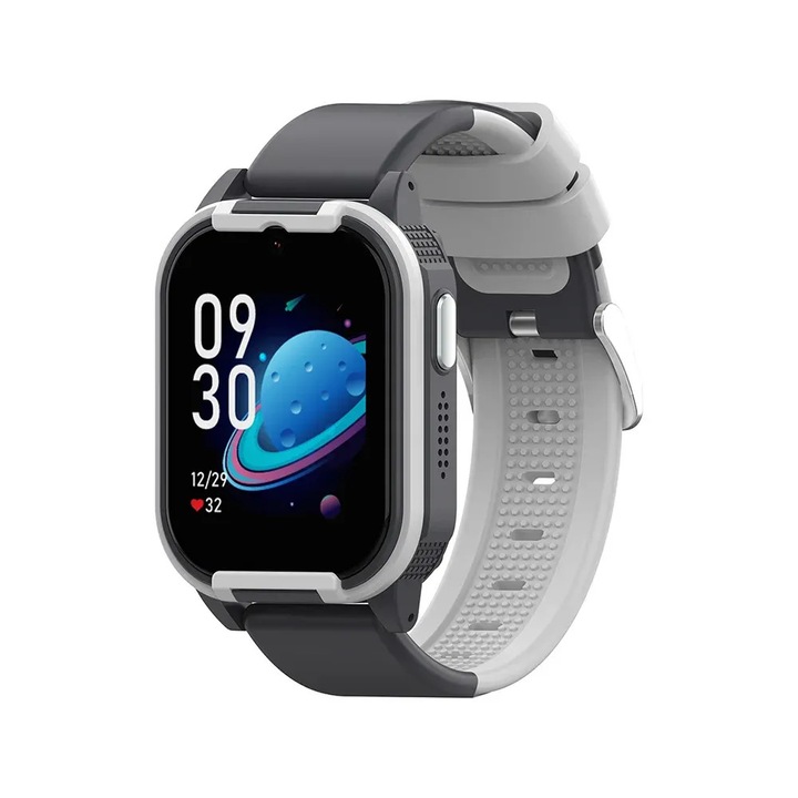 NUBKI M11 gyermek okosóra, GPS, LBS, WiFi, SOS, Monitorozás, Videóhívások, Fekete