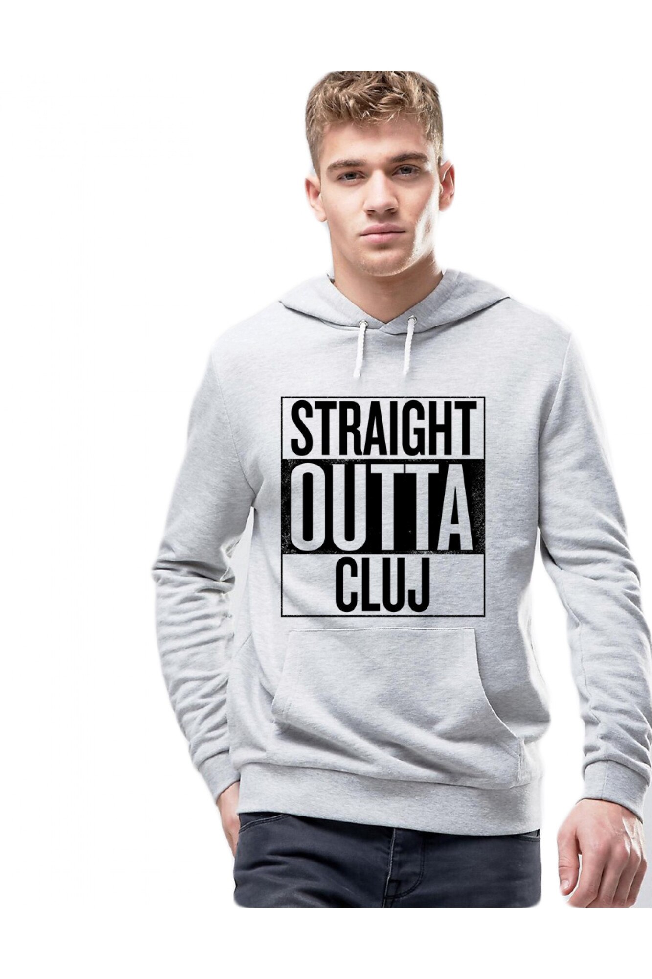 Hanorac Barbati Gri, Straight Outta Cluj