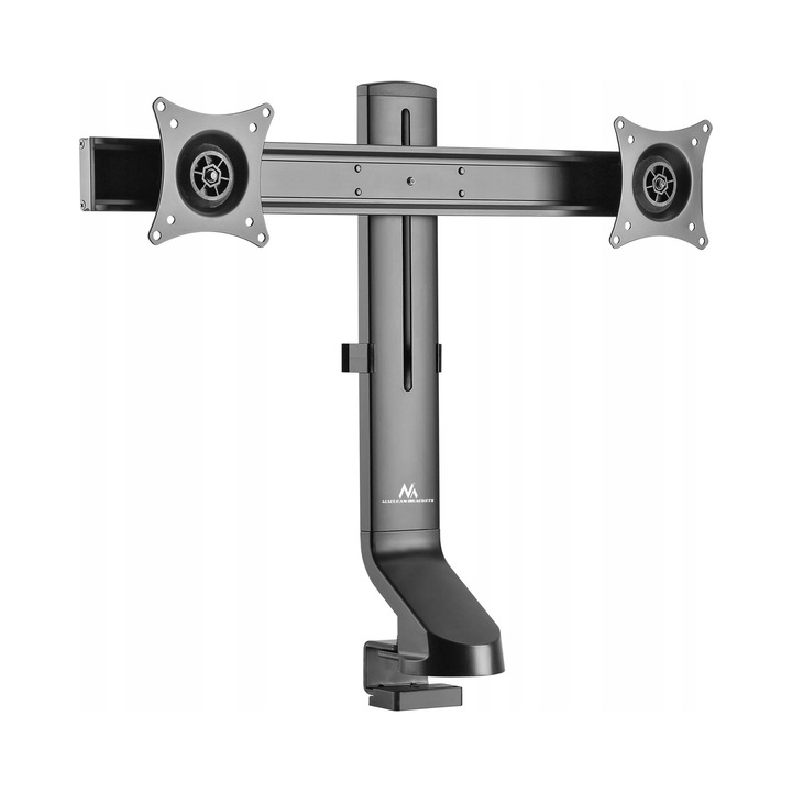 Kétmonitoros asztali tartó 17-27 hüvelykes fekete 655x500mm