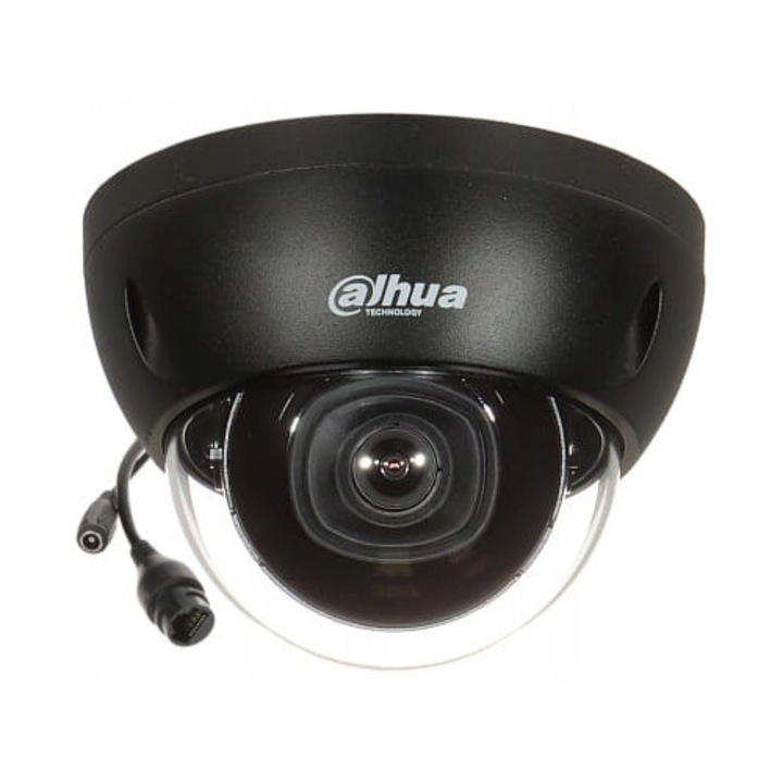 Dahua IPC-HDBW2541E-S-0280B megfigyelő kamera, 5MP, PoE, fekete, 2.8mm, 30m IR