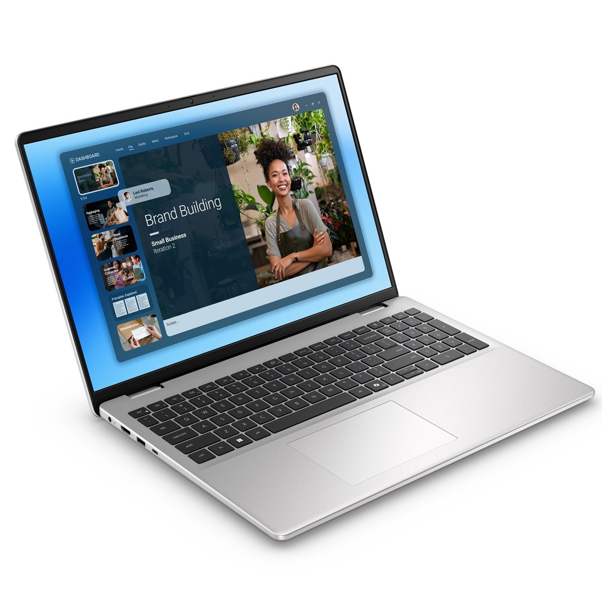 Laptop DELL DC16251, 16" Full HD+, Intel® Core™ 7 150U pana la 5.4 GHz, 16 GB RAM DDR5, 1 TB SSD, NVIDIA® GeForce® MX570A 2 GB, Windows 11 Pro, Platinum 1 TB