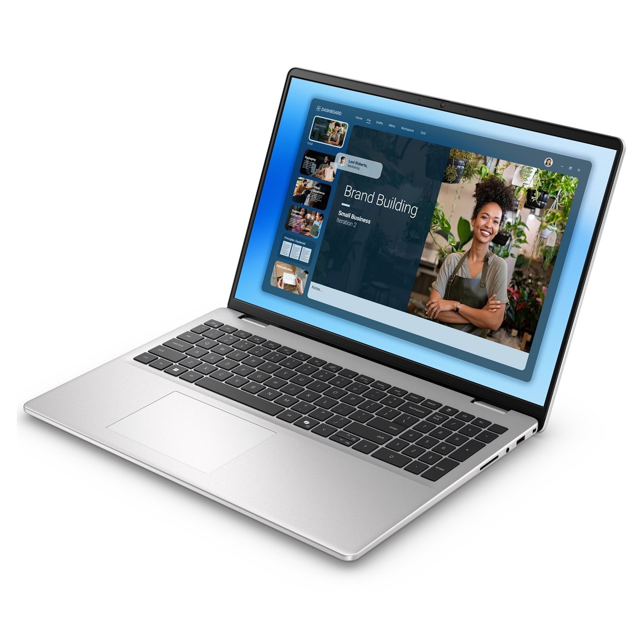 Laptop DELL DC16251, 16" Full HD+, Intel® Core™ 7 150U pana la 5.4 GHz, 16 GB RAM DDR5, 1 TB SSD, NVIDIA® GeForce® MX570A 2 GB, Windows 11 Pro, Platinum 1 TB