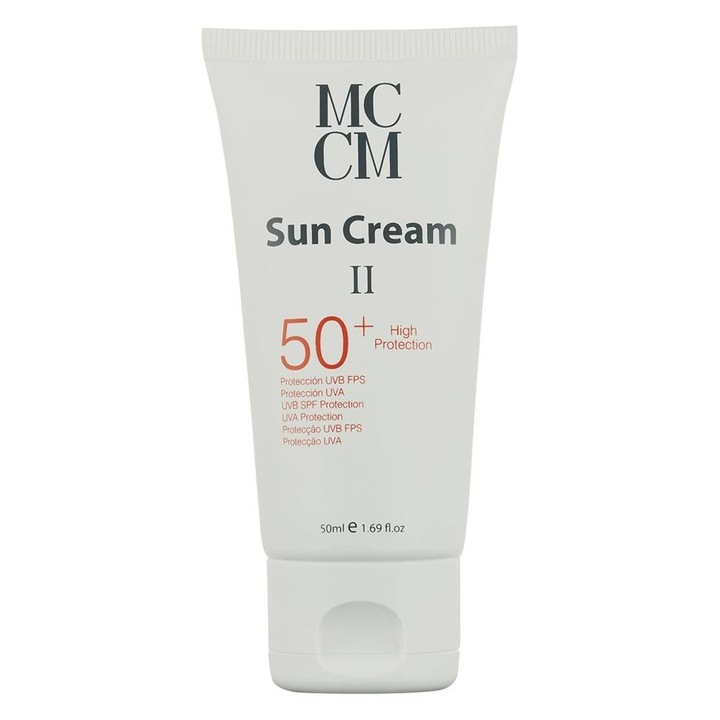 Hidratáló arckrém fényvédővel - SPF 50 - MCCM - 50 ml