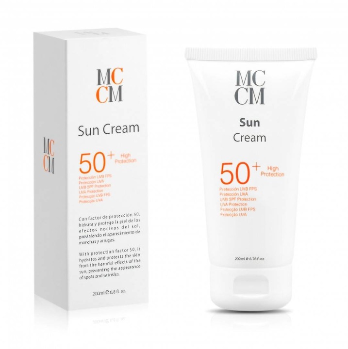 Hidratáló arckrém fényvédővel - SPF 50 - MCCM - 200 ml