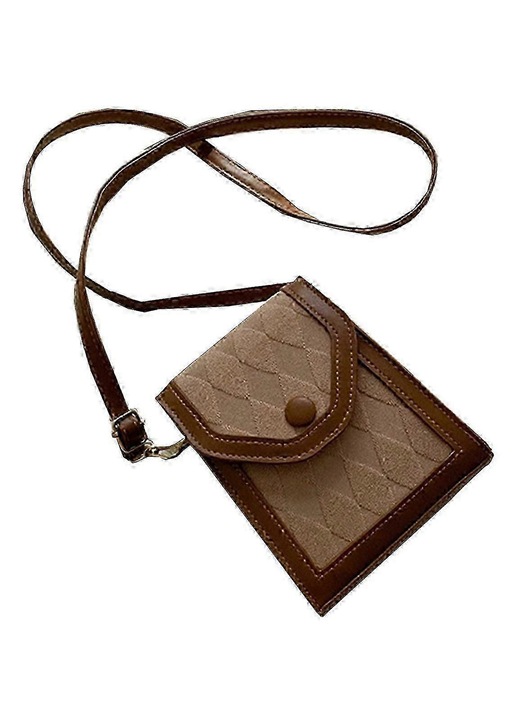Női válltáska, PU bőr, mini, khaki, univerzális