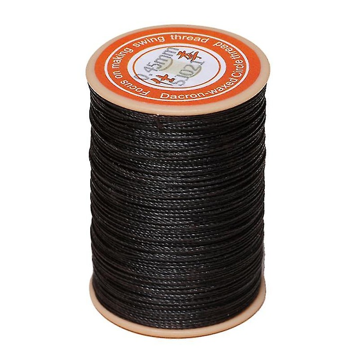 Bőrcérna, 80m, sötétbarna, 0.45mm