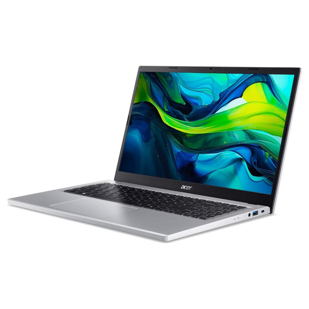 Laptop Acer AG15, 15.6" Full HD Touchscreen, AMD Ryzen™ 5 7520U pana la 4.3 GHz, 8 GB RAM DDR5, 512 GB SSD, AMD Radeon, Windows 11 Home, Pure Silver 512 GB