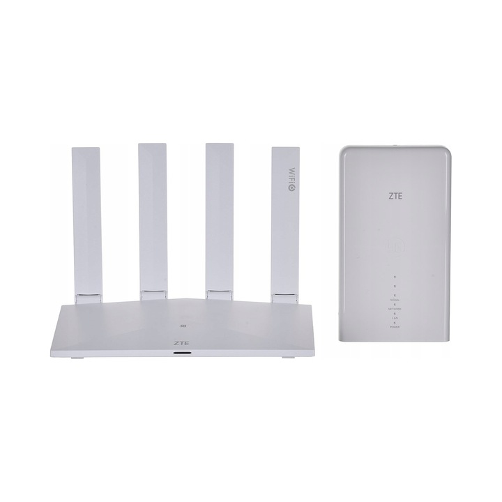 Set router Wi-Fi ZTE MC889 T3000, 5G LTE, alb, 189.6x108.8x31.2mm