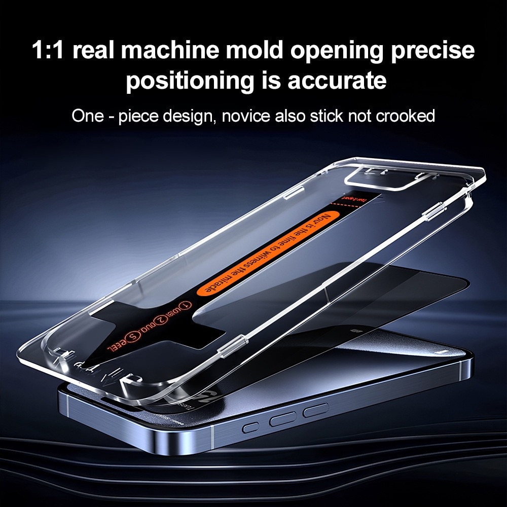 Folie Sticla Privacy pentru Samsung Galaxy S25, cu kit de montare instant si indepartare automata a prafului, Anti-Spy / Anti-Vizualizare Laterala, sticla temperata