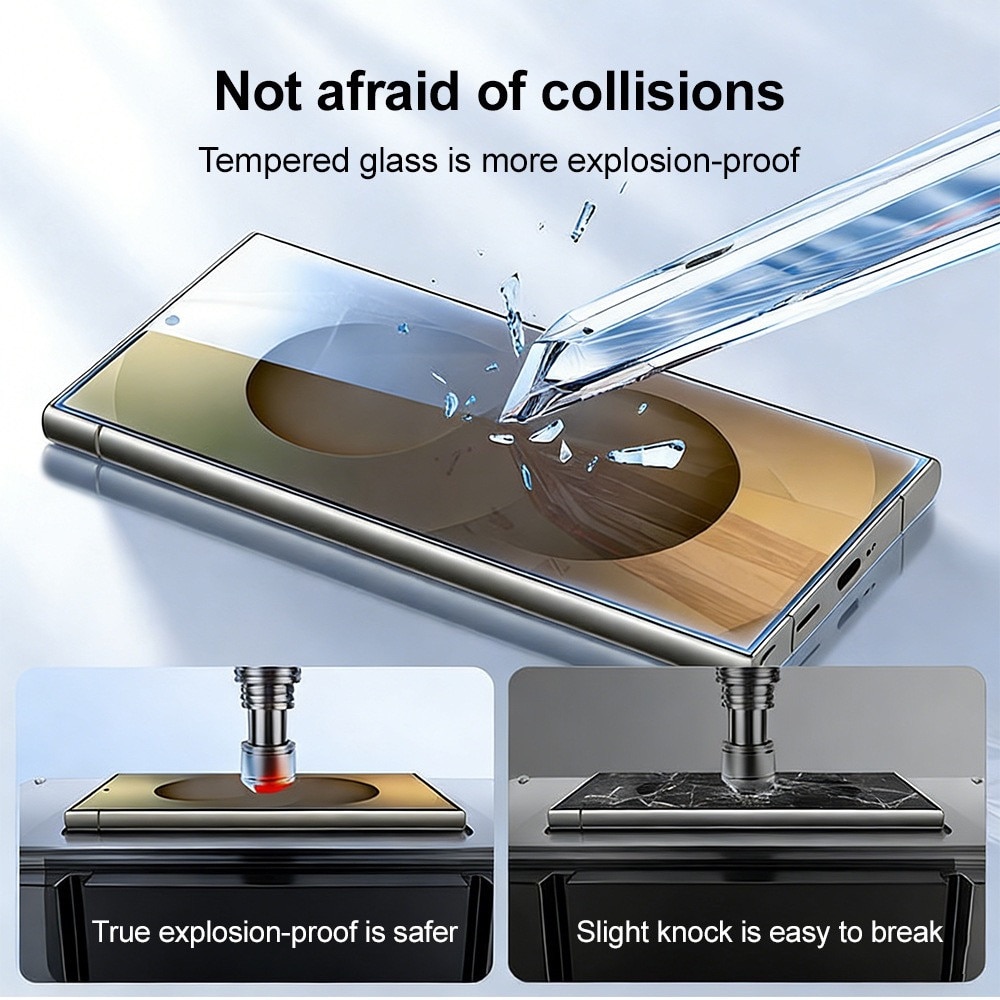 Folie Sticla Privacy pentru Samsung Galaxy S25, cu kit de montare instant si indepartare automata a prafului, Anti-Spy / Anti-Vizualizare Laterala, sticla temperata