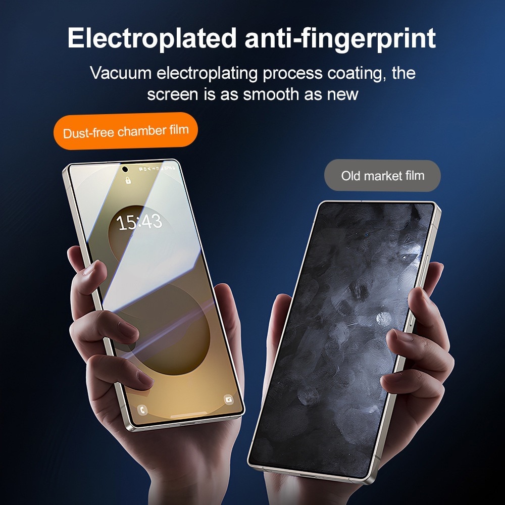 Folie Sticla Privacy pentru Samsung Galaxy S25, cu kit de montare instant si indepartare automata a prafului, Anti-Spy / Anti-Vizualizare Laterala, sticla temperata