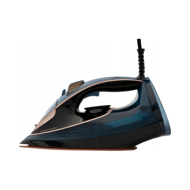 Fier de calcat cu abur Gotze & Jensen IG750, ceramic, albastru, 3000W, 460ml, 3m cablu