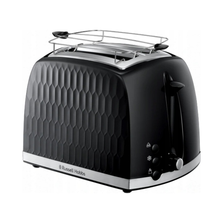 Russell Hobbs Honey Comb fekete kenyérpirító 850W 2 szeletes