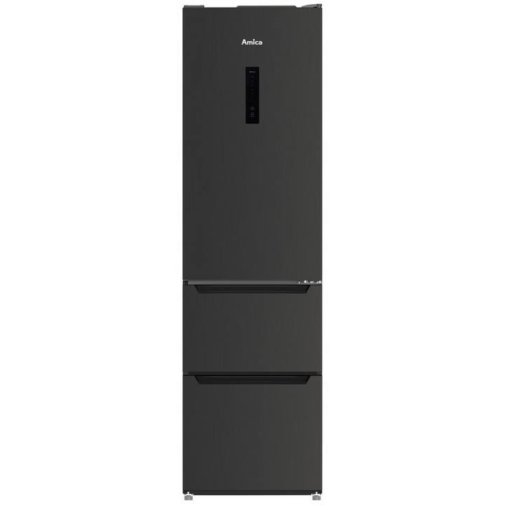 Frigider cu congelator Amica FK4005.6DFCM No Frost negru 54x192x58.6cm