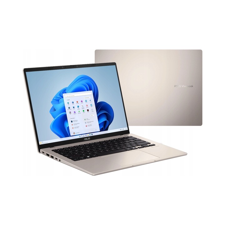 Laptop ASUS Vivobook 14, Snapdragon X, 16GB, 512GB SSD, albastru, 315x223x19.9mm