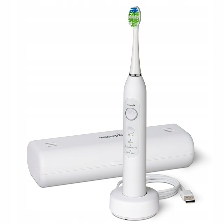 Звукова четка за зъби Waterpik STW-03EU бяла 3 режима 4 седмици автономност