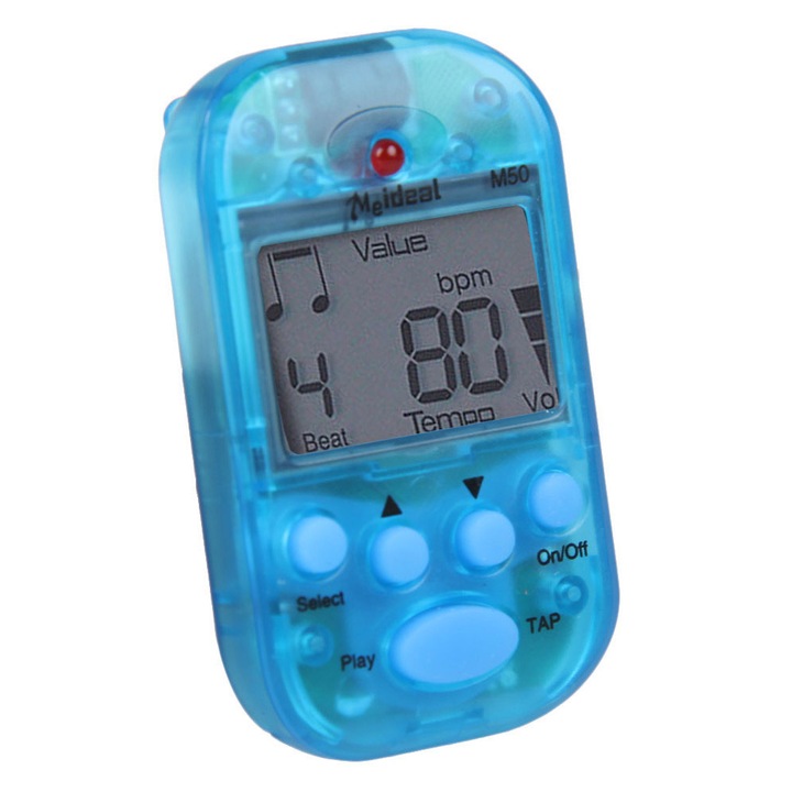 Metronom digital mini clip-on multicolor 57x32x20mm
