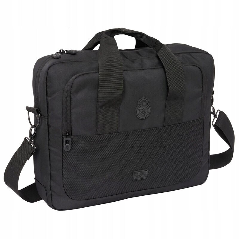 Geanta laptop Safta Real Madrid Premium negru 40x9x33cm