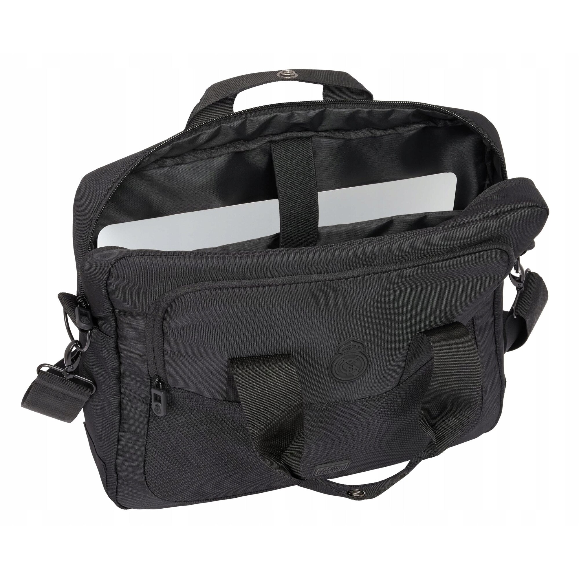 Geanta laptop Safta Real Madrid Premium negru 40x9x33cm