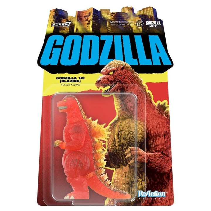 Godzilla Super7 figura 1989 többszínű 10cm