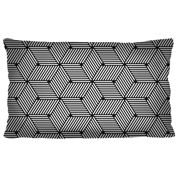 Bertoni Cube digitális nyomtatású velúr párna 30x50 cm