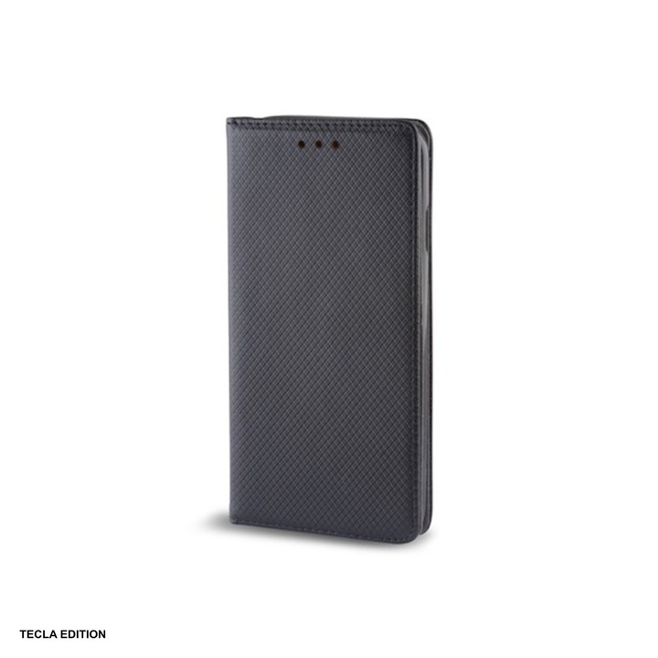Husa Smart Magnet pentru Xiaomi Redmi Note 15 5G, tip carte cu inchidere magnetica, Negru