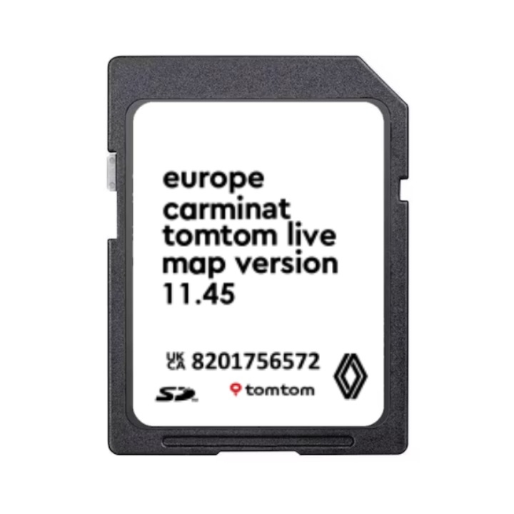 Card SD Navigatie Renault Carminat LIVE Harti Europa 2026 pentru Megane Clio Scenic Laguna Kangoo