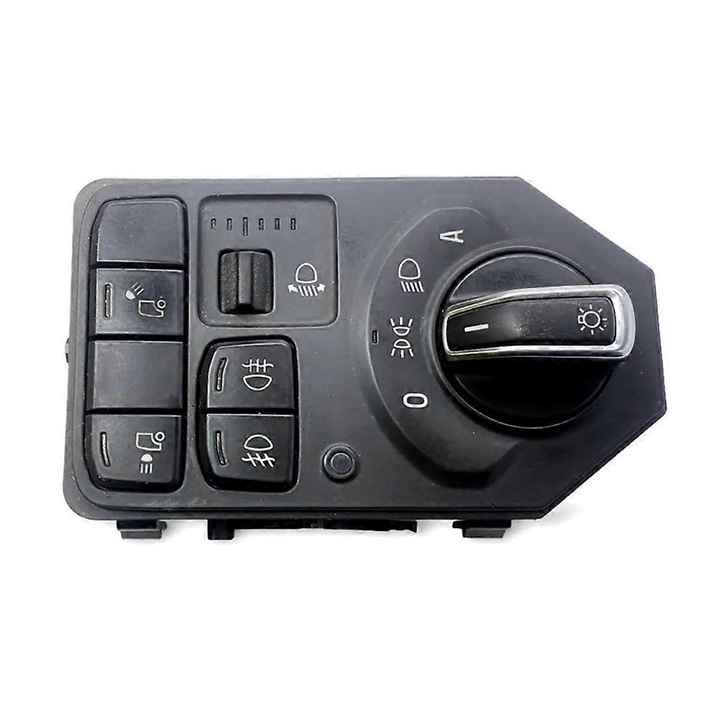 Fényszórókapcsoló, fekete, ABS, 1 db, SCANIA P410 Euro 6 teherautóhoz